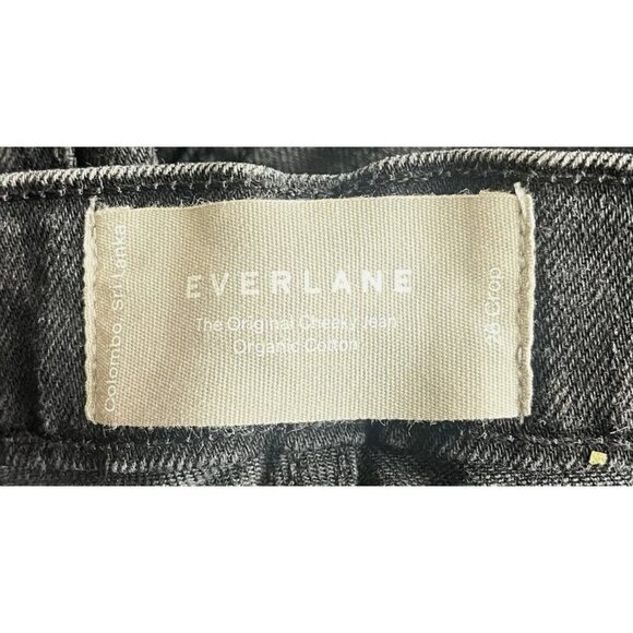 Everlane Black Jeans Sz 26 The Original Cheeky High Waisted Ankle Crop Straight - Picture 9 of 11